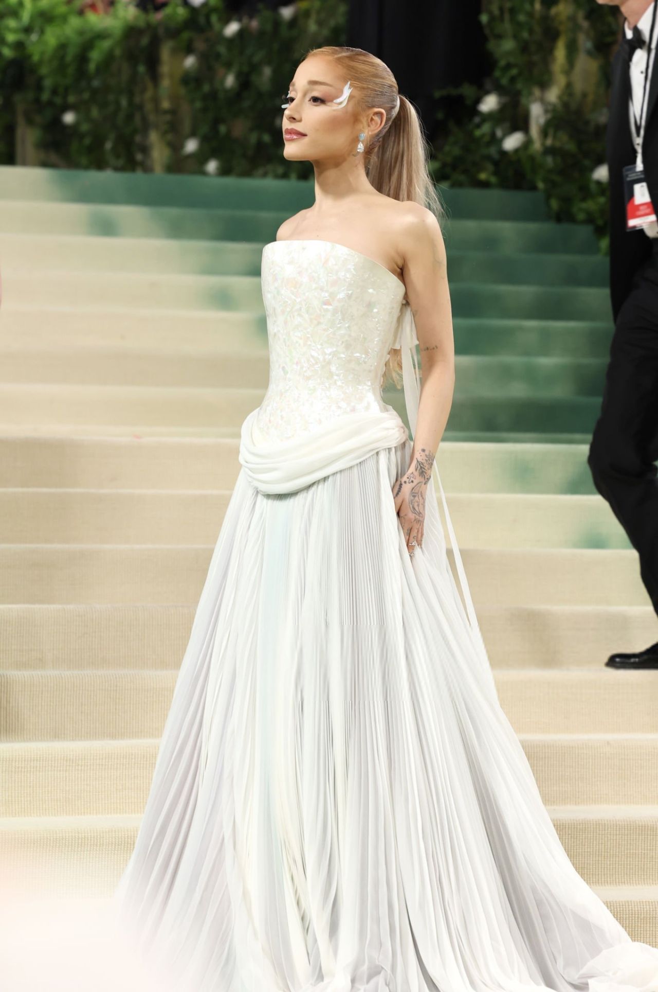 Ariana Grande Shines in Iridescent Ensemble at the 2024 Met Gala in New York City15